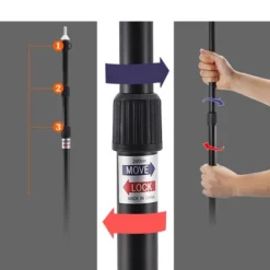 Unique Bargains Aluminum Alloy Adjustable Replacement Camping Tarp Poles For Shelter -Outdoor Sports Series GUEST 798e0b76 5f9b 494c aae0 968d9f6e52ab