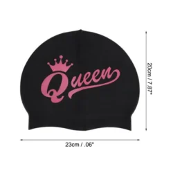Unique Bargains Silicone Crown Waterproof Swim Cap 1 Pc -Outdoor Sports Series GUEST 7a2c5d7e 13e5 4ac4 a118 b1d157b03f12