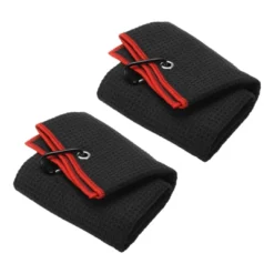 Unique Bargains Super Absorbent Waffle Pattern Tri-Fold Golf Towels With D Clips 20"x16" -Outdoor Sports Series GUEST 7add1d82 06a1 4f59 adda 7a3c97e8dc01