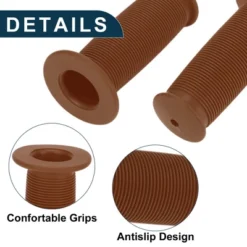 Unique Bargains Bike Handlebar Grips Covers 3.35" Brown 1 Pair -Outdoor Sports Series GUEST 7afd1613 4e5c 4a7a 8743 c0fae3ca586a