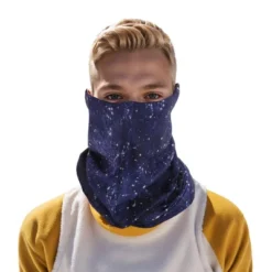 Unique Bargains Sunscreen Face Scarf Mask Deep Blue White 1 Pc -Outdoor Sports Series GUEST 7b1e92f6 fea2 4f55 8c6d dc013f1960ee