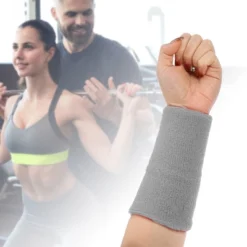 Unique Bargains Sweat Absorbing Cotton Yarn Latex Wrist Sweatbands Wrist Band 3.15"x5.91" 1 Pair -Outdoor Sports Series GUEST 7b5799f0 5e62 4608 9208 b91e2d1391ce