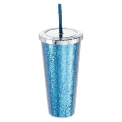 Unique Bargains Acrylic Double Wall With Lid And Straw Transparent Sequins Tumbler -Outdoor Sports Series GUEST 7ba970b3 c846 4a7d 8658 4e588393ab5b