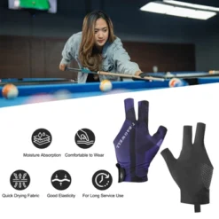 Unique Bargains Polyester Breathable Smooth Touch 3 Fingers Pool Gloves -Outdoor Sports Series GUEST 7d917b2e 6903 4f06 862e de20744a559b