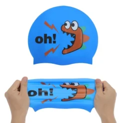 Unique Bargains Kid's Silicone Letter Swim Cap 1 Pc -Outdoor Sports Series GUEST 7e742b38 6f56 4b38 9015 ac24b9e0e519