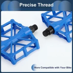 Unique Bargains Cycling Bike Pedal 9/16" Spindle Aluminum Alloy Road Mountain BMX MTB Bike Blue -Outdoor Sports Series GUEST 7efd29c0 a754 4e37 8357 d1af89cc7ef2