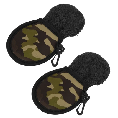 Unique Bargains Portable Pocket Washer Golf Ball Cleaner Bags With Clips Camouflage 5 Unique Bargains Portable Pocket Washer Golf Ball Cleaner Bags With Clips Camouflage - Image 5