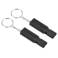 Unique Bargains Outdoor Camping Hiking Fishing Rescue Signaling Alloy Keychain Whistles 2 Pcs -Outdoor Sports Series GUEST 8088407f ad59 44bf 982b 7567d9f08a4d
