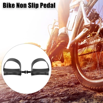 Unique Bargains Exercise Bike Pedals With Straps 1/2 Inch Spindle Cycling Parts 12.7mm Spindle Black 1 Pair 4 Unique Bargains Exercise Bike Pedals With Straps 1/2 Inch Spindle Cycling Parts 12.7mm Spindle Black 1 Pair - Image 4