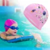 Unique Bargains Kid's Knitted PU Astronauts Swim Cap 1 Pc