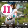 Unique Bargains Child Bike Handlebar Grips Covers 4.13" Pink 1 Pair