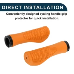 Unique Bargains Bike Handlebar Grips Covers 5.28" Orange 1 Pair -Outdoor Sports Series GUEST 835a742a 530f 4e00 8faa 63c3d366ebc7