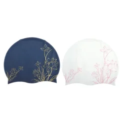 Unique Bargains Silicone Floral Waterproof Swim Cap 2 Pcs -Outdoor Sports Series GUEST 8386816c d521 4d58 adbc fb7b69e90ef9