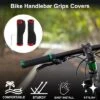 Unique Bargains Bike Handlebar Grips Covers 4.92" Red 1 Set
