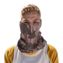 Unique Bargains Sunscreen Artistic Pattern Face Scarf Mask Brown 1 Pc -Outdoor Sports Series GUEST 84a3b1f2 17e4 4498 bc6a 8c50fda3d28d
