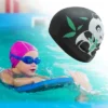 Unique Bargains Kid's Silicone Animal Swim Cap 1 Pc