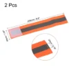 Unique Bargains Reflective Bands For Arm Wrist Ankle Leg Strip Wide Green 2 Pack