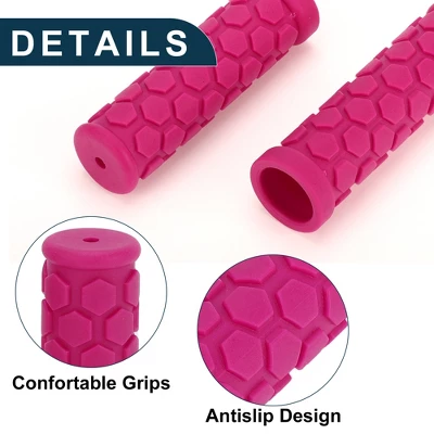 Unique Bargains Bike Handlebar Grips Covers 4.02" Pink 1 Pair 3 Unique Bargains Bike Handlebar Grips Covers 4.02" Pink 1 Pair - Image 3