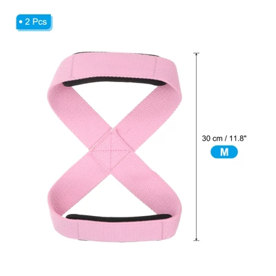 Unique Bargains Cotton SBR Sponge Pads Figure Lifting Straps 2 Pcs Light Pink M 1 Unique Bargains Cotton SBR Sponge Pads Figure Lifting Straps 2 Pcs Light Pink M