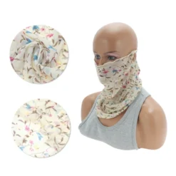 Unique Bargains Ditsy Floral Print Earloop Neck Gaiter 1 Pc -Outdoor Sports Series GUEST 85b5ec2d fe48 4949 a23f ebb8a9169010