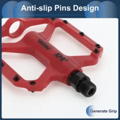 Unique Bargains Cycling Bike Pedal 9/16" Spindle Nylon For Road Mountain BMX MTB Bike Red -Outdoor Sports Series GUEST 85c0a029 1cc7 4882 8eca dc4b18759f10