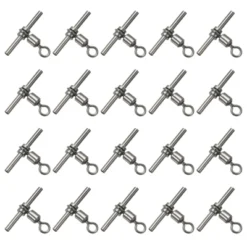Unique Bargains 3-Way T-Shape Brass High Strength Cross Line Fishing Swivels 20 Pcs 16 Unique Bargains 3-Way T-Shape Brass High Strength Cross Line Fishing Swivels 20 Pcs -Outdoor Sports Series GUEST 85f53190 efe0 4eda 9156 1c022c421e67