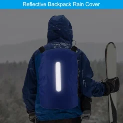 Unique Bargains Waterproof Backpack Rain Cover With Vertical Reflective Strap -Outdoor Sports Series GUEST 86048606 d3ea 41ea 98ef def7c2c8fa6a