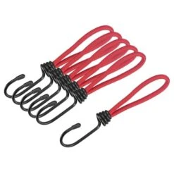 Unique Bargains Outdoor Camping Canopy Awning Cover Tent Elastic Cords With Hook 6" 10 Pcs -Outdoor Sports Series GUEST 8613b6ca 9038 41f2 9aca 7197845aeffc