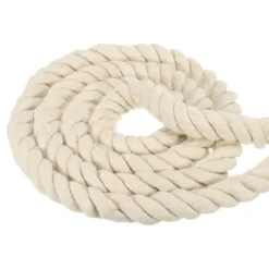 Unique Bargains Natural Twisted Cotton Rope 3 Strand Tug Of War Rope With Sealing Tape -Outdoor Sports Series GUEST 8663eeee d3ae 4bde 8dc8 26931802e7be