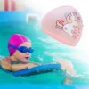 Unique Bargains Kid's Silicone Rainbow Horses Swim Cap Light Pink 1 Pc