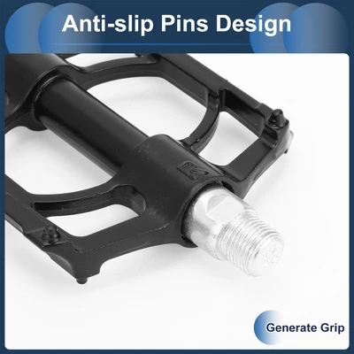 Unique Bargains Cycling Bike Pedal 9/16" Spindle Plastic For Road Mountain BMX MTB Bike Black 4 Unique Bargains Cycling Bike Pedal 9/16" Spindle Plastic For Road Mountain BMX MTB Bike Black - Image 4