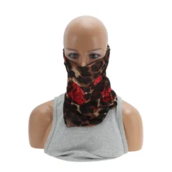 Unique Bargains Rose Earloop Neck Gaiter 1 Pc -Outdoor Sports Series GUEST 897c61bb 61e0 4311 8c1f a02515c2abea