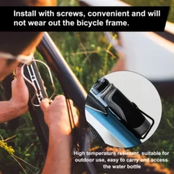 Unique Bargains Aluminum Universal Bicycle Water Bottle Cages 5.7" 2 Pcs With Screws And Wrenches -Outdoor Sports Series GUEST 89862a03 84e7 4775 816d 820ee4add699 1