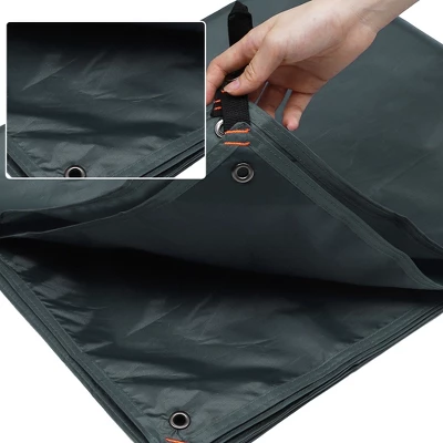 Unique Bargains Waterproof Tent Tarp Gray 3 Unique Bargains Waterproof Tent Tarp Gray - Image 3