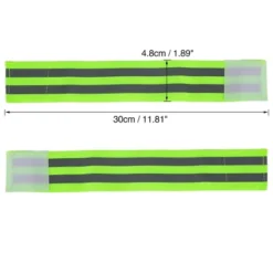 Unique Bargains Reflective Slaps For Ankles High Visibility Night Safety Cycling Riding Reflector Tape 11.81"x1.89" Green 4 Pcs -Outdoor Sports Series GUEST 8aae0e14 7431 41d4 8ced 21d8862e6998