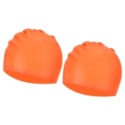 Unique Bargains Silicone Waterproof Non-Slip High-Stretch Swim Caps 2 Pcs -Outdoor Sports Series GUEST 8b8c6a31 dcdf 4792 9a60 af93643b4251