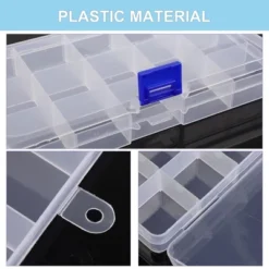Unique Bargains Plastic Clear Fishing Lure Box Trays Organizer Small Case Storage Clear 3 Pcs -Outdoor Sports Series GUEST 8cbc16b9 2fd4 44ec b4bd 67105feaf6b6