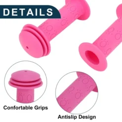 Unique Bargains Child Bike Handlebar Grips Covers 4.13" Pink 1 Pair -Outdoor Sports Series GUEST 8d9bfe84 90a7 4881 bb13 aa8a107a7bd2
