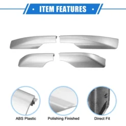 Unique Bargains Car Roof Rack Side Rails End Cover Shell Cap Compatible For Toyota RAV4 2006-2012 Silver Tone 4pcs -Outdoor Sports Series GUEST 8ebef9fe 4192 4596 ad4f 4a93242ddf59