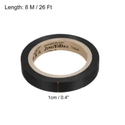 Unique Bargains PVC Thin Sticky Seal Tennis Badminton Racket Grip Finishing Tapes 26Ft 4 Pcs