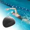 Unique Bargains Silicone Waterproof Water Drops Embossed Swim Cap 1 Pc