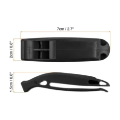 Unique Bargains Plastic Kayaking Hiking Survival Signal Marine Whistles 6 Pcs