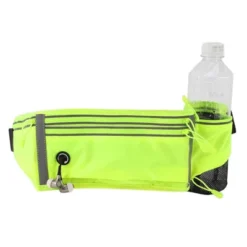Unique Bargains Waist Pack Bag With Water Bottle Holder Fluorescent Green 1 Pc -Outdoor Sports Series GUEST 90e06b87 822c 4a88 8ee5 d1f9feed4b40