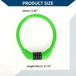 Unique Bargains Bicycle Lock Ring Anti-Theft Bike Lock Resettable 4 Digit Mini Ring Lock Green -Outdoor Sports Series GUEST 918e4f1f 9a1a 44d9 b43f ae141d030c16