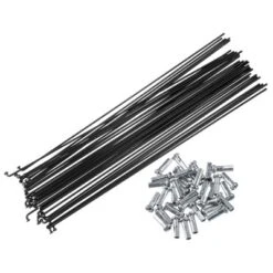 Unique Bargains Bicycle Steel Spokes 14G Bike Spoke With Nipples Black 40 Pcs -Outdoor Sports Series GUEST 920e5204 9826 4f6f 9b5c 3c75c276f908 1
