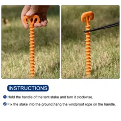 Unique Bargains Tent Stakes Spiral Ground Pegs For Outdoor Canopy -Outdoor Sports Series GUEST 92461cc2 42ee 46ae 9164 f63c3f71b314