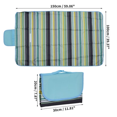 Unique Bargains Picnic Blanket Waterproof Washable Lightweight With Handle For Hiking Travel Camping Parks 1 Unique Bargains Picnic Blanket Waterproof Washable Lightweight With Handle For Hiking Travel Camping Parks