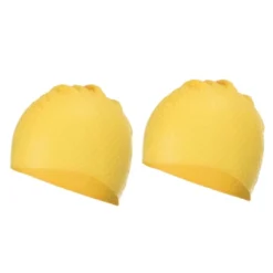 Unique Bargains Silicone Waterproof Non-Slip Bubble Textured Adult Swim Caps 2 Pcs -Outdoor Sports Series GUEST 92df7bd1 59e9 4b3f aa9b 6b0036683cdb