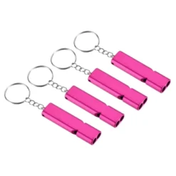 Unique Bargains Aluminum Alloy Camping Hiking Boating Survival Signal Double Tubes Whistles 4 Pcs -Outdoor Sports Series GUEST 9351721e 4b93 4f2a b60b 3e726210d91c
