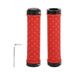 Unique Bargains Bike Handlebar Grips Covers 5.04" Red 1 Set -Outdoor Sports Series GUEST 940101fe 54d6 4900 9447 846d864976d5